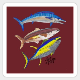 Deep Sea Triple for light shirts Sticker